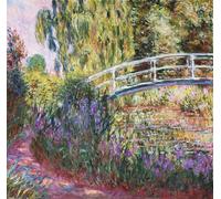 FIKAGXQGT Images Affiches d'Art Murales sur Toile Portrait Tableaux l'étang du pont japonaisnénuphars de Claude Monet Art Poster Mural Pour les Décorations pour la Maison 60x90cm