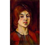 FIKAGXQGT Vintage Impressions sur Toile Images Abstraites Art Mural Impression Autoportrait de Marie Clémentine Suzanne Valadon Abstraite Tableau Mural Pour la Décoration Murale 60x90cm