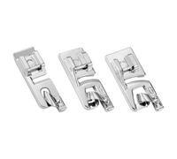 FIKLOTA Lot de 3 pieds presseurs pour ourlet roulé étroit - Comprend 3 mm, 4 mm et 6 mm - pour machines à coudre Singer, Brother, Janome, Juki, Babylock, Elna, Kenmore, White, Necchi et autres