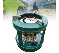 fikujap Chauffage Camping, Mini Poêle à Pétrole, Portable Poele au Kerosene 8 Mèches Réchauffeur à Pétrole Alcool Diesel pour Cuisson et Chauffage pour 1-2 Personnes