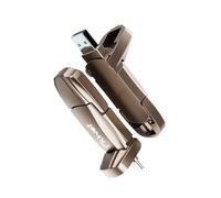 Fikwot FU389 Clé USB SSD 512Go USB 3.2 Gen2x2 - jusqu'à 2050 Mo/s, 2 en 1 Type C (20Gbps) + USB A (10Gbps), clé PSSD pour iPhone 15/16/17, Android, Windows, Mac, PC et Ordinateurs Portables