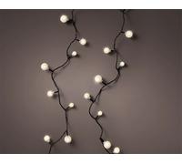 Fil 120LED Cerise 3 Tailles Fil Noir 900cm Blanc Chaud Pour Extérieur | Lumineo