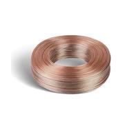 Fil À 2 Broches UL2468 Or-Argent, 2/5/10/20/50m, 16/18/20/22/24/26/28/30 AWG, Cordon d'alimentation Isolé en PVC, Câble Audio for Haut-Parleur(Gold-Sliver 2m,30AWG)