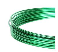Fil à bijoux, fil en aluminium, fil de bricolage, fil souple et flexible, pour bijoux, pièces décoratives, sculptures DIY, couronne et arbres bonsaï, fil artisanal en aluminium, vert, 0,8 mm20 m