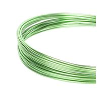 Fil à Bijoux,Fil en Aluminium,Fil de Bricolage,pour Bijoux,pièces décoratives,Sculptures à Faire soi-même,Fabrication de couronnes et Arbres bonsaï,Fil Artisanal en Aluminium,Vert Herbe,0,8 mm20 m