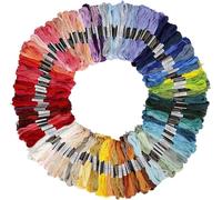 Fil à Broder, 150 Couleurs Broderie Fils Polyester Coton Fils échevettes de pour Bracelets Brésiliens, Broderie Point de Croix, Fil a Coudre