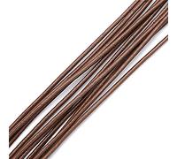 Fil à broder, Cowhide Leather Rope String, Jewelry Cord Multicolor Multiple Sizes 10 Meters(Light Coffee,3mm)