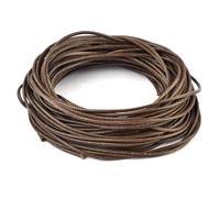 Fil à broder, Cowhide Leather Rope String, Waxed Cords for DIY Jewelry Making Multiple Sizes Multicolor 5m Pack(Light Coffee,2.5mm)