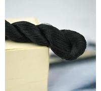 Fil à broder en soie 16/2, fils artisanaux en soie, blanc, crème, noir, gris