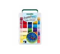 Fil à broder Frosted Matt n°40 - Valise 40 bobines 500 m - Multicolore