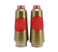 Fil à broder métallique couleur or polyester 3 500 m 2 pièces fil à broder lisse sans décoloration lavable en machine pour bricolage artisanat décoration d'intérieur