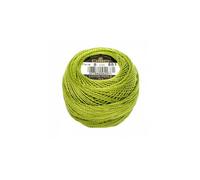 Fil à broder - Vert criquet - 581 - Coton perlé - Pelote - DMC - Broderie - Crochet
