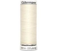 Fil à Coudre 100% polyester 200m - Gütermann(...) - 001 Ecru 001 Ecru G