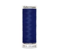 Fil À Coudre 100% Polyester 200m - Gütermann 232 Bleu