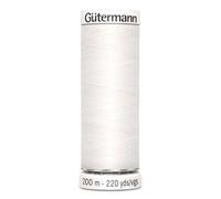 Fil À Coudre 100% Polyester 200m - Gütermann 800 Blanc