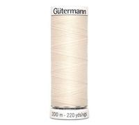 Fil À Coudre 100% Polyester 200m - Gütermann 802 Ecru