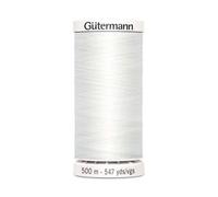 Fil À Coudre 100% Polyester 500m - Gütermann 800 Blanc