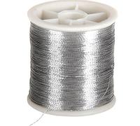 Creotime fil à coudre nylon argent 100 mètres Argent G