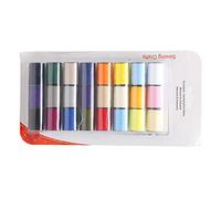 Fil à Coudre à la Main en Polyester, Couleurs Vives Assorties, Fil Extensible pour Machine à Broder Domestique, 24 Rouleaux, Essentiel pour les Projets de Couture