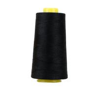 Fil à coudre à la main et à la machine, fil à coudre for machine, fil à coudre fait à la main, couture à la main 3000Y 40S/2 fils, kit de couture DIY, résistance à l'abrasion, bleu (Color : Black)