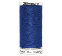 Gütermann Fil à coudre Denim 100 m Polyester Bleu – Boîte de 5