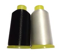 Fil à coudre en nylon 2 pièces 0, 1 mm fil de matelassage invisible mono-filament, blanc +, matelassage