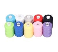 Fil à coudre en Polyester de qualité supérieure, 10 pièces, couleurs vives riches, haute résistance, très Durable, large Application, pour Machine à coudre