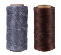Fil À Coudre Pour Cuir, Aiguille À Main, 2 Pièces, 260m, 150d, 1mm, Nouvelle Couleur: Marron Clair Et Gris
