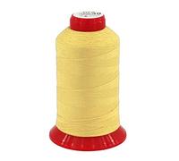 Fil à coudre pour jeans - Fil de selle - Fil en cuir - Épaisseur 30 - 875 m (jaune clair)