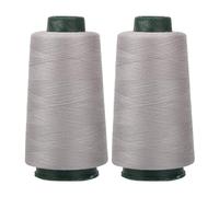 Fil à coudre pour surjeteuse - Fil en polyester haute vitesse pour machine à coudre durable, ensemble de 2 pièces pour travaux de et de professionnels