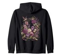 Fil à Crochet Floral Colibri Sweat à Capuche
