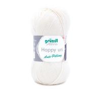 Fil à crochet - Gründl - Happy uni - 100g - Couleur 02 - 100% polyacrylique