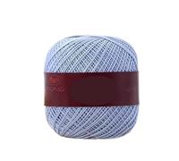 Fil à crochet moyen fin en coton dentelle n°6, 100 g, for projets de bricolage et fabrication de sacs(13BabyBlue)