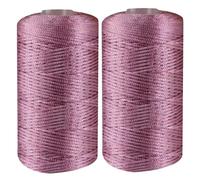 Fil À Crocheter 2 Pièces Glace Lin Soie Fil À Tricoter À La Main Pour Bricolage Crocheter Soleil Ma-c-r-a-mé Chapeau Chaussures Sacs Coussins