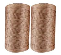 Fil À Crocheter 2 Pièces Glace Lin Soie Fil À Tricoter À La Main Pour Bricolage Crocheter Soleil Ma-c-r-a-mé Chapeau Chaussures Sacs Coussins