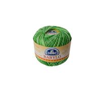 DMC Garn Fil à crocheter Babylo Gross. 10 – Idéal pour déco et vêtements – Col. 114 Vert dégradé