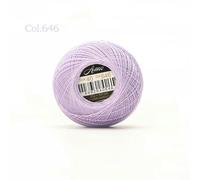 Fil à Crocheter Double Coton Taille 40, idéal pour Les projets de frivolité. Pelote de 25 grammes, 300 Yards, 56 Couleurs Disponibles.