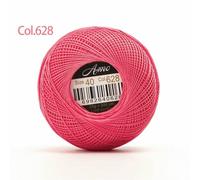 Fil à Crocheter Double Coton Taille 40, idéal pour Les projets de frivolité. Pelote de 25 grammes, 300 Yards, 56 Couleurs Disponibles.