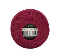 Fil à Crocheter Double Coton Taille 40, idéal pour Les projets de frivolité. Pelote de 25 grammes, 300 Yards, 56 Couleurs Disponibles.