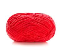 Fil à Crocheter Doux 50g de fil à tricoter DIY 1 pli 3,5 mm 60 m laine couleur foncée ligne épaisse for un pull amoureux écharpe chapeau couverture(Red)