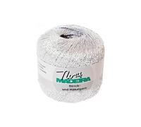 Fil à crocheter et à tricoter métallisé Nora Madeira - 25GR 342 Gris Argent - 342 Gris Argent 342 Gris Argent