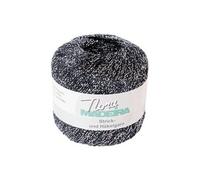 Fil à crocheter et à tricoter métallisé Nora - 25GR(...) - 360 Noir Argenté