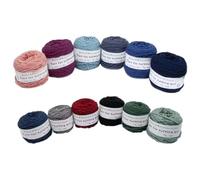 Fil à crocheter, Fil à tufter 8 brins, pelote de 195 g, fil broder picots 5 mm d'épaisseur(Ce2)