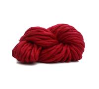 Fil à Crocheter,Fil de Coton Epais Fil itinérant en feutre Super épais, fil naturel bon marché, couverture à tricoter, rotatif, fournitures tricotées la main(Wine Red)