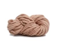 Fil à Crocheter,Fil de Coton Epais Fil itinérant en feutre Super épais, fil naturel bon marché, couverture à tricoter, rotatif, fournitures tricotées la main(Brown)