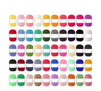 Fil à Crocheter Fil de coton for tricoter à la main, crocheter des écharpes, des pulls, des châles, des couvertures et divers projets faits main.(N1-50Pcs - 1Set)
