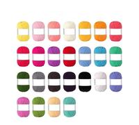 Fil à crocheter Fil de coton for tricoter à la main, crocheter des écharpes, pulls, châles, couvertures et divers projets faits(N2-25Pcs - 1Set)