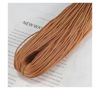 Fil à Crocheter Fil de soie glacée creux, poids léger, épaisseur moyenne, crocheté à la main, 3 mm, for chapeau, sac, coussin, été(Khaki)