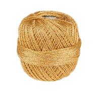 Fil à crocheter - Pailleté - Or - 110 m - 25 g - Lavage à 40°C