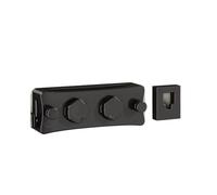 Fil À Linge Rétractable Étendoir à Linge rétractable en Acier Inoxydable, antirouille, for intérieur et extérieur, for vêtements de Balcon et de Salle de Bain(Black)